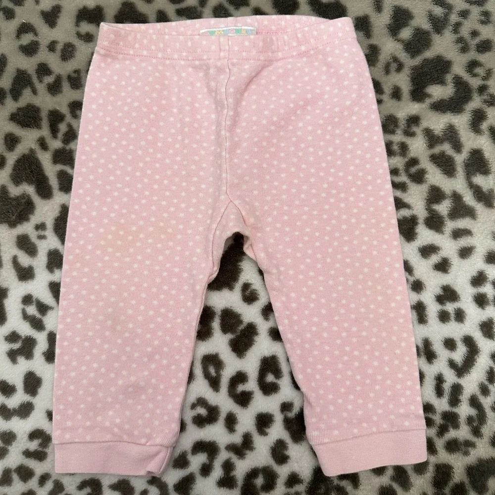Y2K Gymboree Polka Dot Leggings in Pink Size Infant 6-12 months